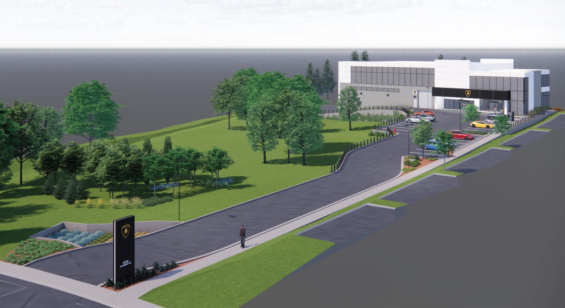 Lamborghini Portland dealership rendering